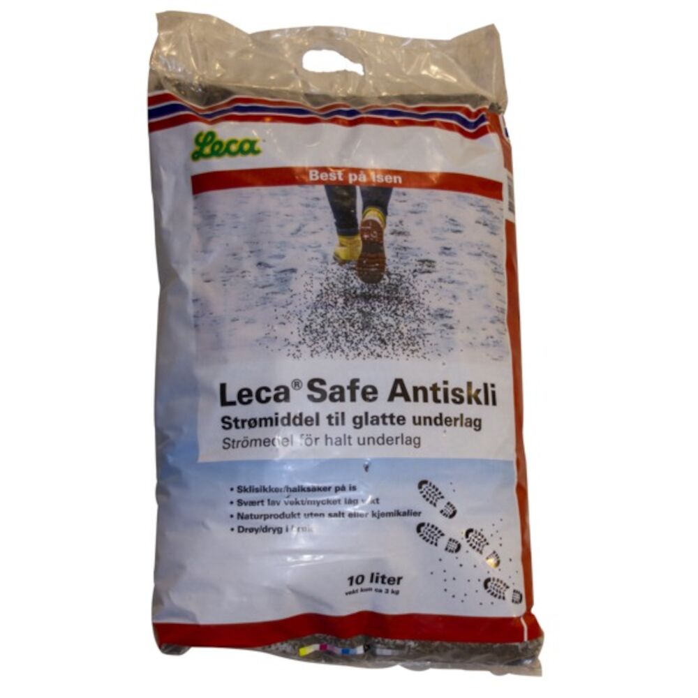 Lecasafe Anti Skli Vinterstrø 10 l