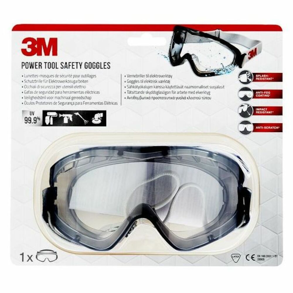 3M Vernebriller 2890SC Tettsittende Klar