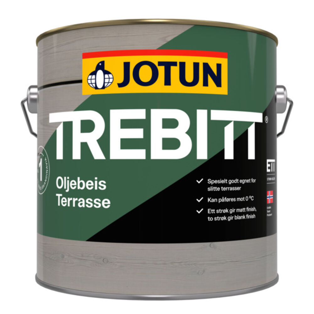Trebitt Terrassebeis Olje - Gul - base 2,7 l