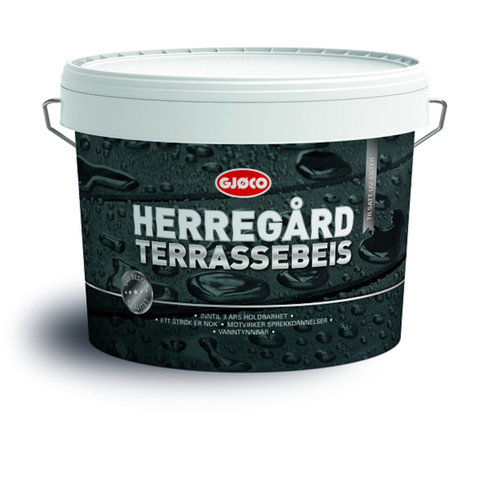 Gjøco Herregård Terrasse Beis Oksydgul - base 9 l