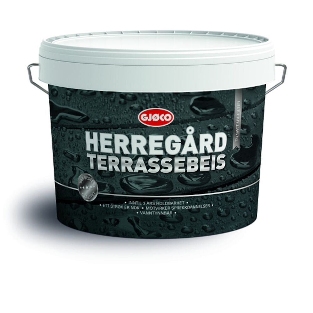 Gjøco Herregård Terrasse Beis Oksydgul - base 9 l