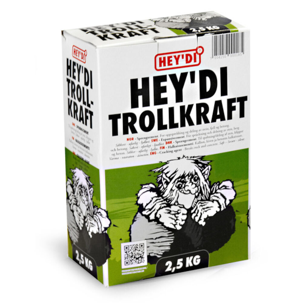 Hey'di Trollkraft Spreng Mørtel 2,5 kg