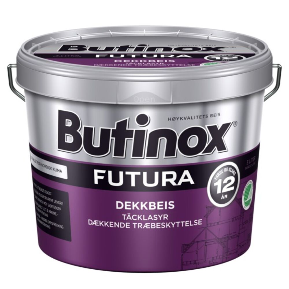 Butinox Futura Dekkbeis Hvit 3 l