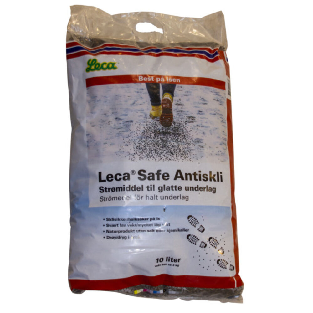 Lecasafe Anti Skli Vinterstrø 10 l